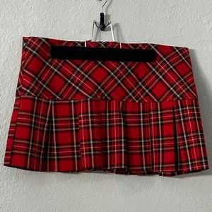 Wet Seal Plaid School Girl Skirt Size M